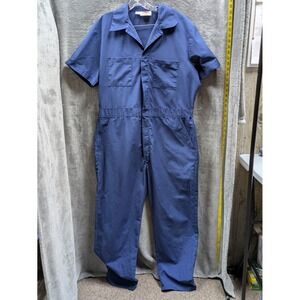 Dickies‎ Workwear Jumpsuit Mens 44 Medium Classic Style Thrashed Stains Fading